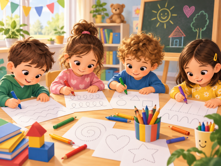 Attività di preparazione alla Scuola Primaria: pregrafismo